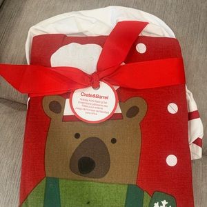 Kids Apron and chef hat Christmas themed